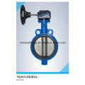 API Cast Steel Wafer PTFE Lining Split Body Butterfly Valve